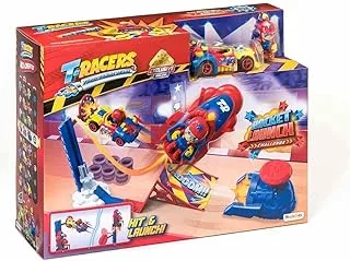 T-Racers D014IN30 1x4 Rocket Launch Playset