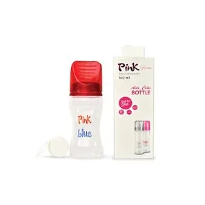 Pink Blue Baby Bottle 160 Ml Without A Handle Premium