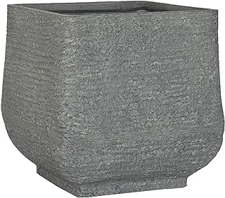 Orist Ptc-2013 Cobblestone Flower Pot 50 * 50 * 51Cm With The Elegant Simple Shape, It's Perfect For Any Room - Grey