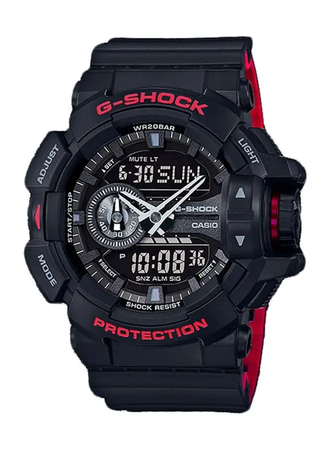 CASIO Resin Chronograph Watch GA-400HR-1ADR