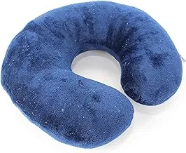 Generic Comfy Neck Support Soft Fiber Travel Neck Pillow U-Shape For Car, Travel, Office,Airplane and Gifts - Blue