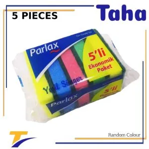 Parlax Taha Offer A Multi-use Double-sided Sponge Set 5 Pieces