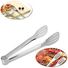 Serving Tongs Kitchen Tongs,Buffet Tongs, Stainless Steel Food Tong Serving Tong,15 inch (Silver color)