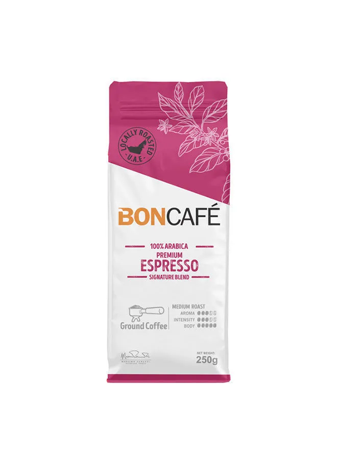 Boncafe 100% Arabica Espresso Ground Coffee 250g