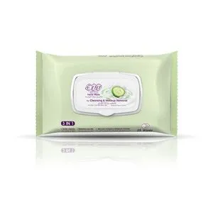 Eva Skin Carecleansing & Makeup Removal Facial Wipes For Oily/Combination Skin ( 25 Wipes)