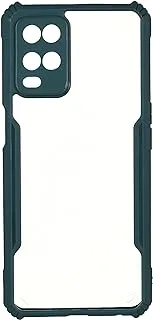 Generic Plastic Phone Protection Hard Cover With Colored Silicon Edges For Oppo A54 6.51 Inch - Green