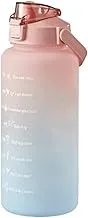 2oz Sports Water Bottle Included BPA Free Leakproof Gym & Gym - Water & Protein - Pink