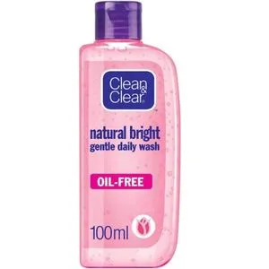 Clean & Clear Natural Bright Gentle Daily Wash - 100ml + AMIGO GIFT