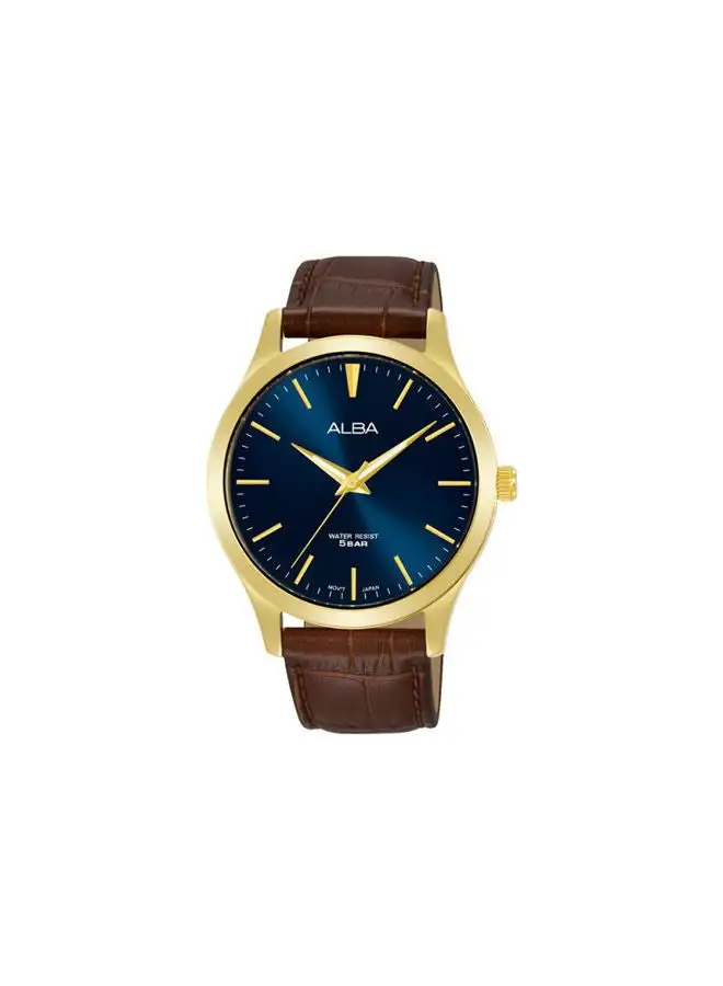 Alba Leather Analog Watch ARSZ08X