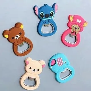 Fridge Magnet Silicone Animal Personality Bottle Opener, Bottle Opener Cute Cartoon Bottle Opener Kitchen Tools