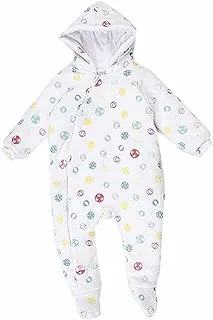 lovely land Baby Boys Padded Zip Up Balls body suit