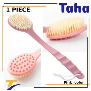 Bath Brush With Long Handle-Portable Design 1 Piece  Pink Color