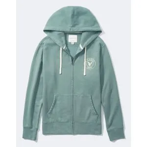 American Eagle AE Graphic Zip-Up Hoodie