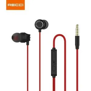 Recci REP-L08 Wired Earphone - Red