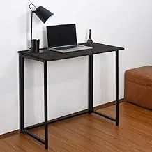 Home Gallery Foldable Table In Powder Coating Black 110x50x74 X-Large H01698