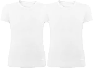 Calvino Men Set Of 2 Pieces Round Neck Short Sleeve Undershirt Base Layer Top