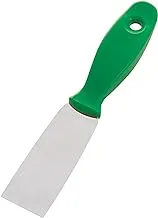 FBK Stainless Steel Spatula with PP Handle Stiff ( 40 mm ) Green 88042