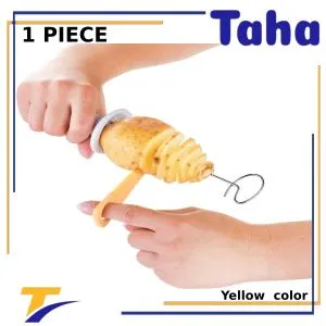 Taha Offer Spiral Potato Cutter 1 Piece Yellow Color