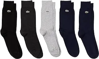 Lacoste Unisex High-Cut Organic Cotton Five-Pack Socks