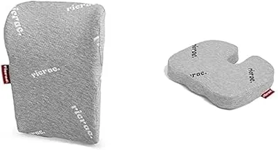 Ricrac Ruf Memory Foam One Size Size - Back Pillow Black gray + Ricrac Rall - seat pilllow