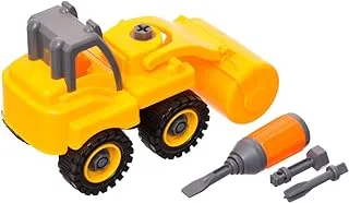 Generic Plastic Diy Engineering Vehicle With screw For Children Set Of 4 Pieces - Multi Color