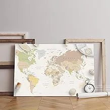 Home Gallery sea travel things world map conposition Printed canvas wall art 60x40 cm