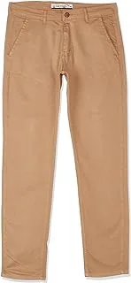 FIRE WOOD Mens Basic Side Pocket Classic Fit Chino Pants Casual Pants