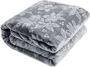 Soft Blanket - 4.5 KG -Two Layers - 220 * 240 Cm - gray