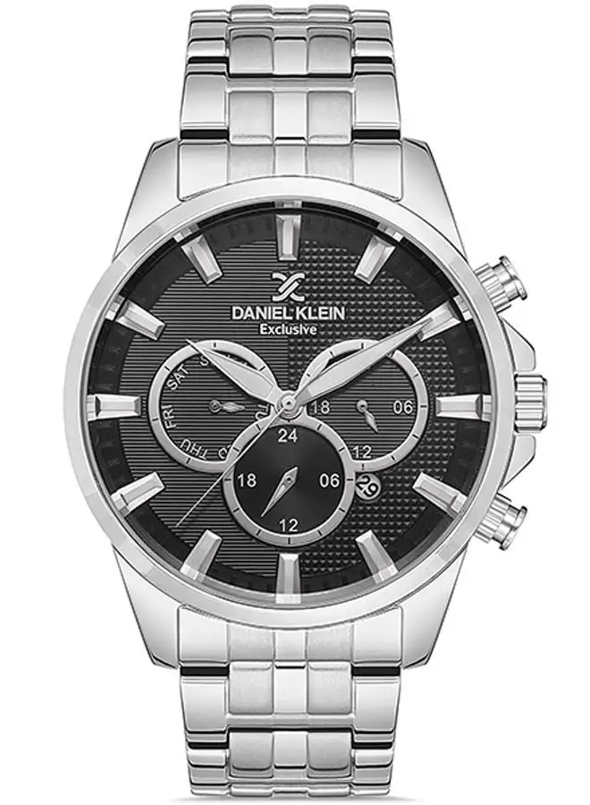 DANIEL KLEIN Stainless Steel Chronograph Watch DK.1.13107-1