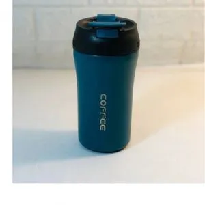Double Stainless Steel 304 Coffee Mug Leak-Proof 510ML Green + Amigo Gift