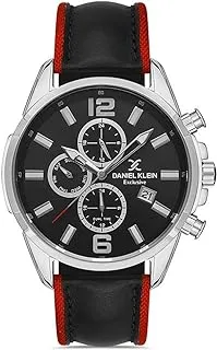 Daniel Klein Analog Gun Black Dial Men's Watch-DK.1.13277-1, Silver, strap