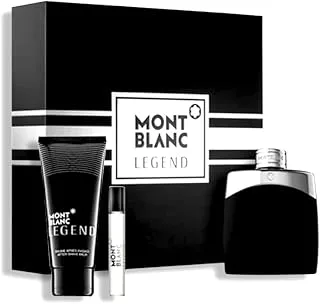 Mont Blanc Legend Gift Set For Men, Eau de Toilette - 100 ml and Eau De Eau de Toilette, 7.5 ml with After Shave Balm - 100 ml