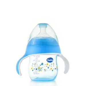 Bubbles Natural Feeding Bottle  150ml With Hand (Blue)