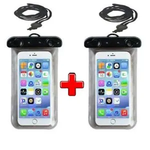 Mobile Cover Transparent Waterproof Tightly Closed For Diving And Swimming - 2 Cases