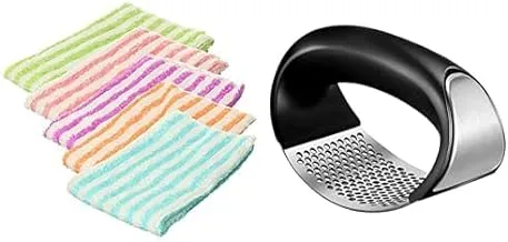 Kitchen Cotton Towel Set 5 pieces Multi Color + 3pcs Mop Free H & Wash Water Spray Microfiber Spray Mop Replacement Heads wet & Dry Mop Replacement Microfiber ing Pads Reveal Mop