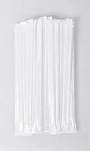 Transparent Plastic Zippers Covered Straws 40 Pieces