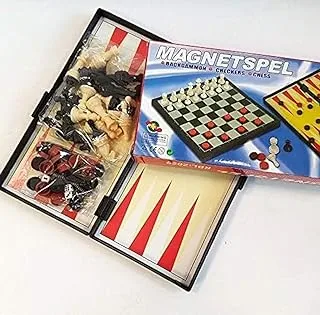 3-in-1 Magnetic Chess and Table (Small), One Size