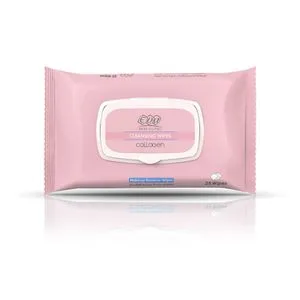 Eva Skin Clinic Collagen Moisturizing & Cleansing Facial Wipes (25 Wipes Per Pack)