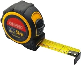 CETAFORM P03-0525 C-Pro Tape Measure- 5 mx25 mm Unique Design, Comfortable Grip And Durable Material - Multi Colour