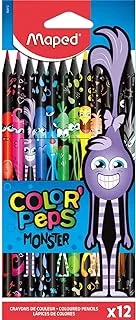 Maped Color Peps Monster Design Colouring Pencils (Pack of 12), 862612