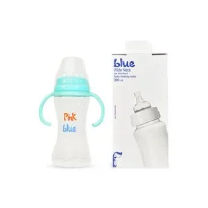 Pink Blue Baby Bottle Widenick 300 Ml With A Handle Premium