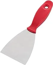 Maya Professional Tools Stainless Steel Spatula with PP Handle Medium ( 80 mm ) Red 88080