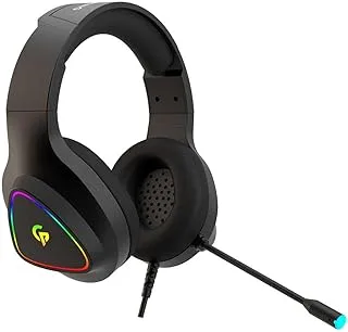 Porodo PDX414 E-Sports High Definition RGB Gaming Headphone - Black Headphones Headset