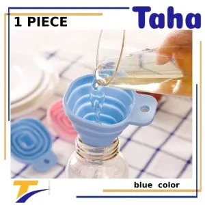 Taha Offer Silicon Foldable Funnel For Kitchen 1 Piece