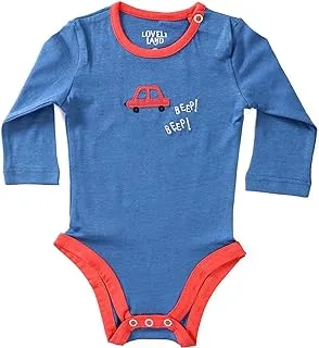 lovely land Baby Boys Car Patterned Bodysuit- Pack Of 2 body suit