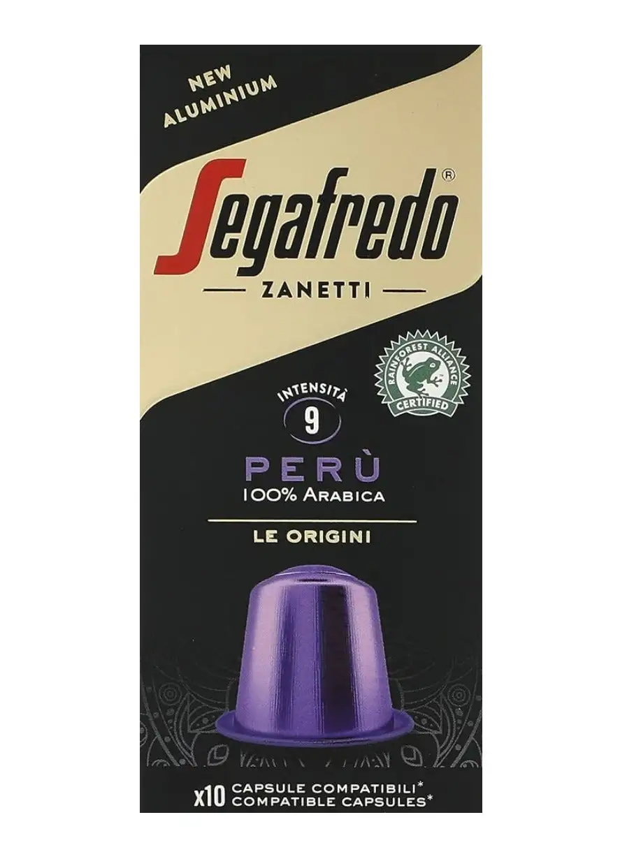 Segafredo Capsule  Peru Nespresso Compatible 10 Capsules