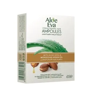 Aloe Eva Strengthening Hair Ampoules With Aloe Vera And Moroccan Argan Oil (4 Ampoules)