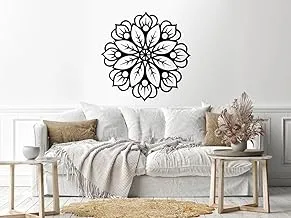 Home Gallery Geometric shape flower Sticker wall decal Black 80x80 H01633