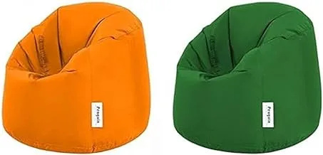 Penguin Chair bean bag waterproof - 95 * 80 - orange + Penguin Chair bean bag waterproof - 95 * 80 - green