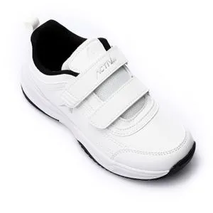 Activ Perforated Leather Round Toecap Sneakers - White